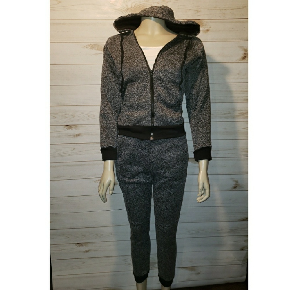 SALE!! NWT Dark Black Sweatsuit set